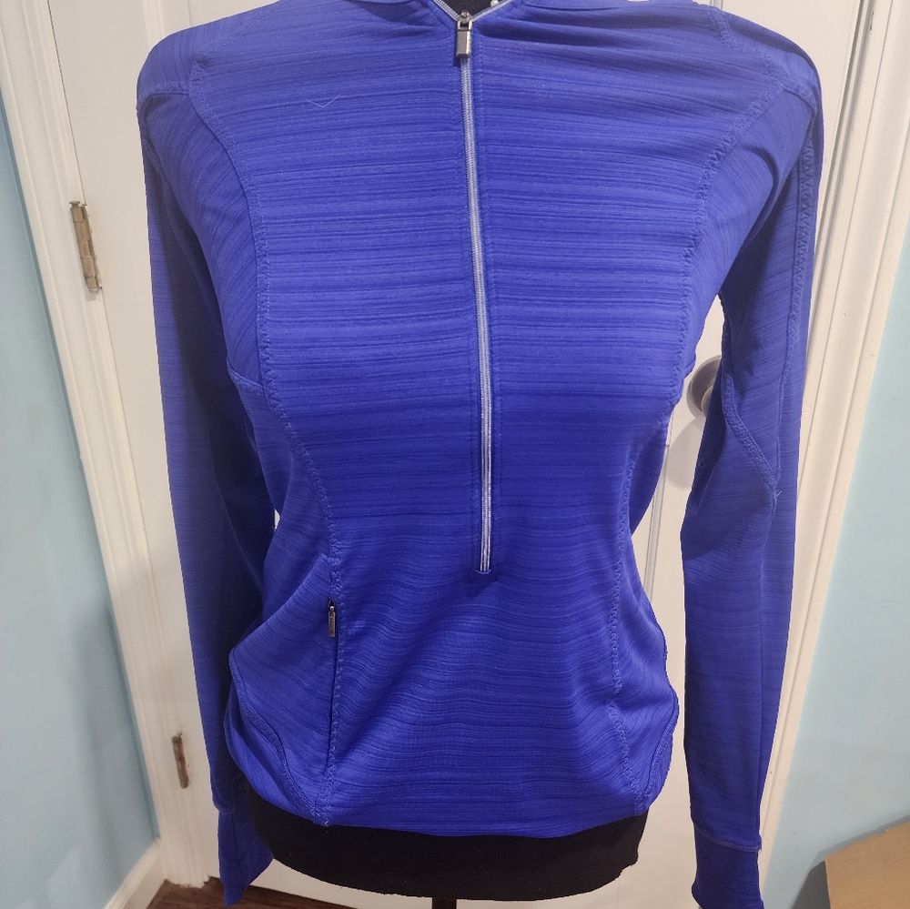 Athleta EUC Small Blue Quarter Zip